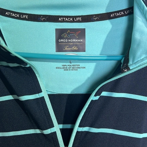 Greg Norman Attack Life Quarter Zip Size Large - Picture 2 of 4